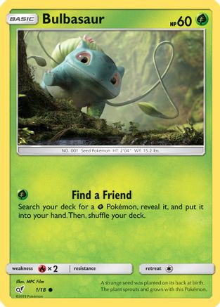 Bulbasaur (Holo Common) (1) [Detective Pikachu] Holofoil