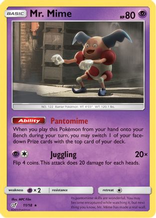 Mr. Mime (11) [Detective Pikachu] Holofoil