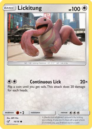 Lickitung (Holo Common) (16) [Detective Pikachu] Holofoil