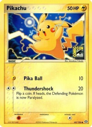 Pikachu - 60/106 (SDCC 2005) (60) [Miscellaneous Cards & Products]