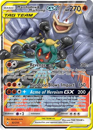 Marshadow & Machamp GX (82) [SM - Unbroken Bonds] Holofoil
