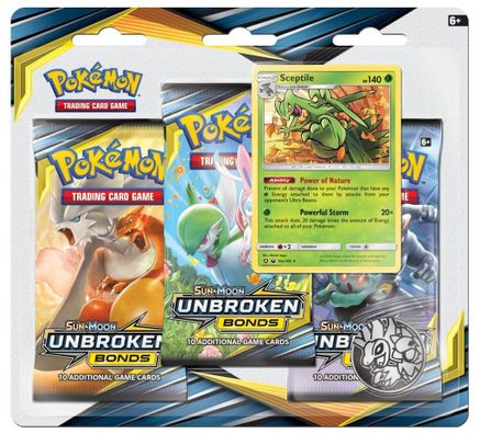 Pokemon Unbroken Bonds 3 Pack Blister [Sceptile]