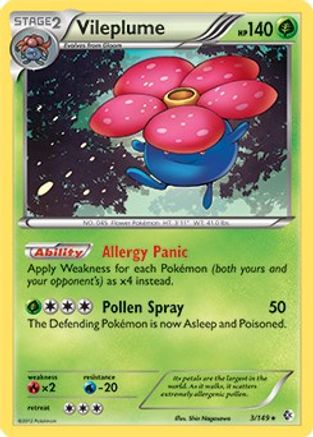 Vileplume - 3/149 (BW Boundaries Crossed) (3) [Deck Exclusives]