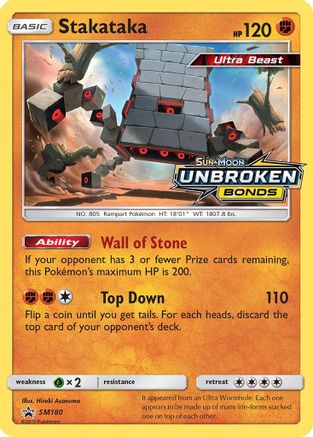 Stakataka - SM180 (Prerelease) (SM180) [SM Promos] Holofoil