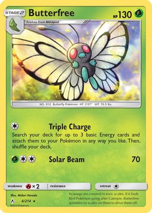 Butterfree (4) [SM - Unbroken Bonds] Reverse Holofoil