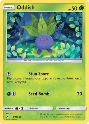 Oddish (5) (5) [SM - Unbroken Bonds]