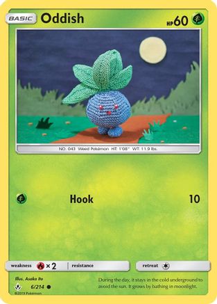 Oddish (6) (6) [SM - Unbroken Bonds] Reverse Holofoil