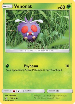 Venonat (10) (10) [SM - Unbroken Bonds] Reverse Holofoil