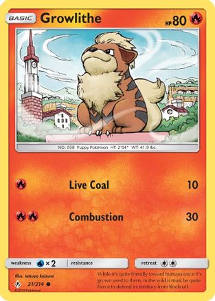 Growlithe (21) [SM - Unbroken Bonds]