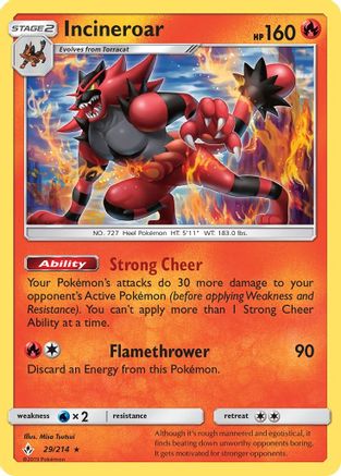 Incineroar (29) [SM - Unbroken Bonds]