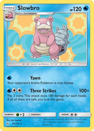 Slowbro (43) [SM - Unbroken Bonds] Reverse Holofoil