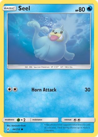 Seel (44) [SM - Unbroken Bonds] Reverse Holofoil