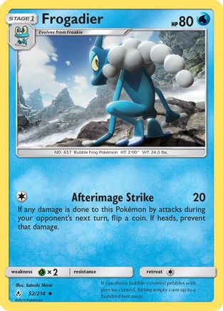 Frogadier (52) [SM - Unbroken Bonds] Reverse Holofoil