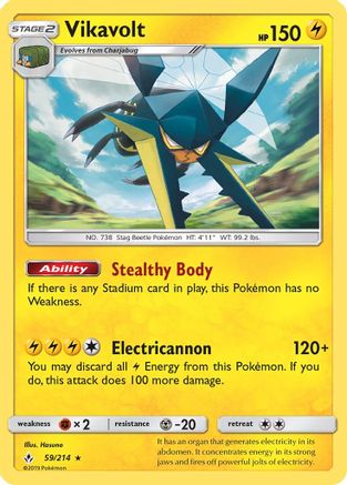 Vikavolt (59) [SM - Unbroken Bonds] Reverse Holofoil