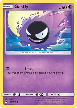 Gastly (68) (68) [SM - Unbroken Bonds] Reverse Holofoil