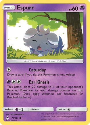 Espurr (79) [SM - Unbroken Bonds] Reverse Holofoil