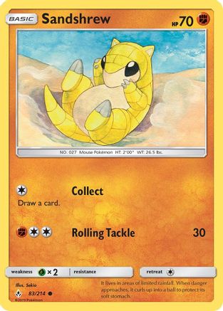 Sandshrew (83) [SM - Unbroken Bonds] Reverse Holofoil