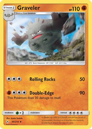 Graveler (88) [SM - Unbroken Bonds]