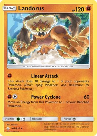Landorus (103) [SM - Unbroken Bonds] Holofoil