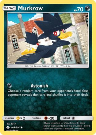 Murkrow (108) [SM - Unbroken Bonds]