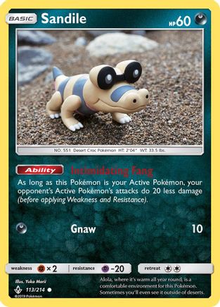 Sandile (113) (113) [SM - Unbroken Bonds] Reverse Holofoil