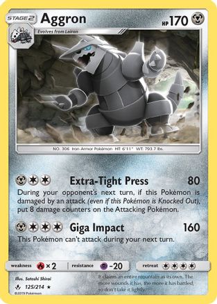 Aggron (125) [SM - Unbroken Bonds] Reverse Holofoil