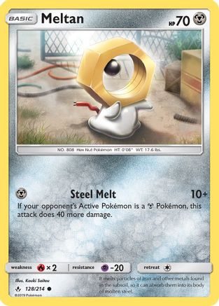 Meltan (128) [SM - Unbroken Bonds] Reverse Holofoil