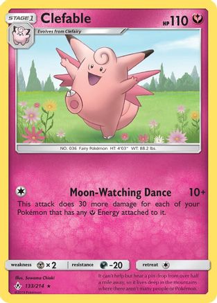 Clefable (133) [SM - Unbroken Bonds] Reverse Holofoil