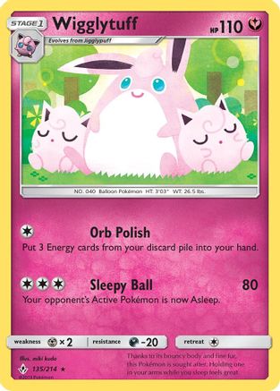 Wigglytuff (135) [SM - Unbroken Bonds] Reverse Holofoil