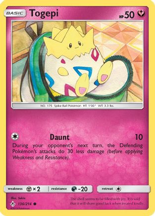 Togepi (136) [SM - Unbroken Bonds]