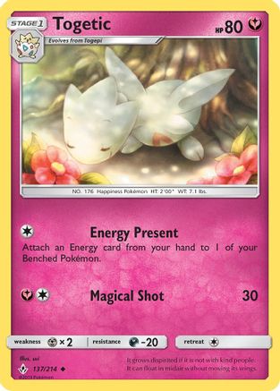 Togetic (137) [SM - Unbroken Bonds] Reverse Holofoil