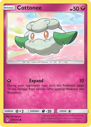 Cottonee (139) [SM - Unbroken Bonds] Reverse Holofoil