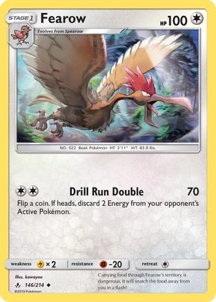 Fearow (146) [SM - Unbroken Bonds] Reverse Holofoil