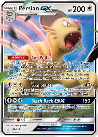 Persian GX (149) [SM - Unbroken Bonds] Holofoil