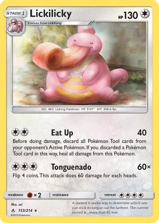 Lickilicky (153) [SM - Unbroken Bonds] Reverse Holofoil