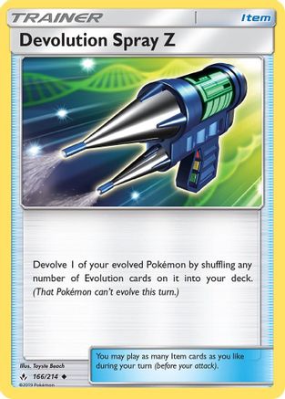 Devolution Spray Z (166) [SM - Unbroken Bonds] Reverse Holofoil