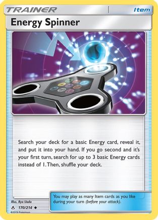 Energy Spinner (170) [SM - Unbroken Bonds] Reverse Holofoil