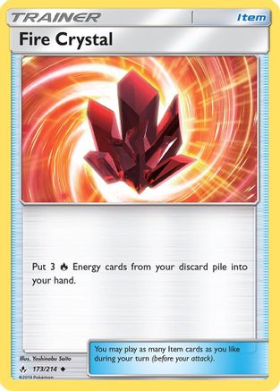 Fire Crystal (173) [SM - Unbroken Bonds] Reverse Holofoil