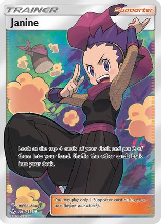 Janine (Full Art) (210) [SM - Unbroken Bonds] Holofoil