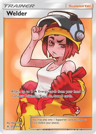 Welder (Full Art) (214) [SM - Unbroken Bonds] Holofoil