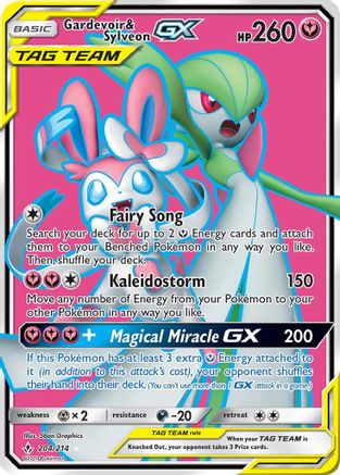 Gardevoir & Sylveon GX (204) (Full Art) (204) [SM - Unbroken Bonds] Holofoil