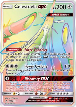 Celesteela GX (Secret) (228) [SM - Unbroken Bonds] Holofoil