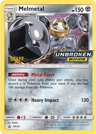 Melmetal - SM181 (Prerelease) [Staff] (SM181) [SM Promos] Holofoil