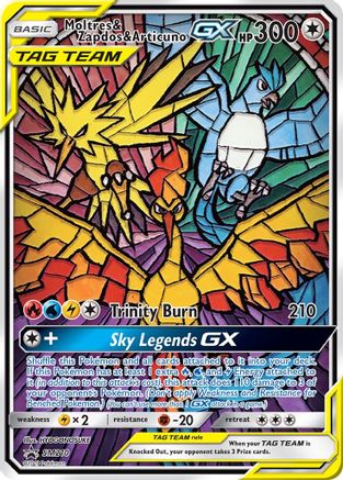 Moltres & Zapdos & Articuno GX (SM210) [SM Promos] Holofoil