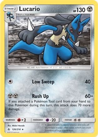 Lucario - 126/214 (SM Unbroken Bonds) (126) [Deck Exclusives]