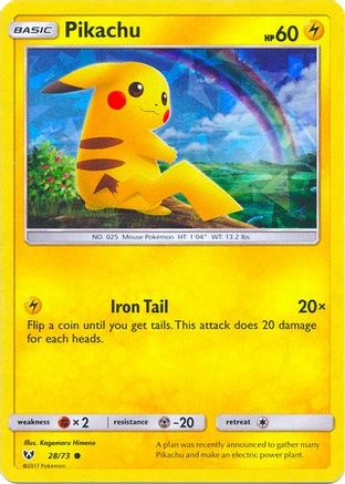 Pikachu - 28/73 (Cracked Ice Holo) (28) [Deck Exclusives] Holofoil