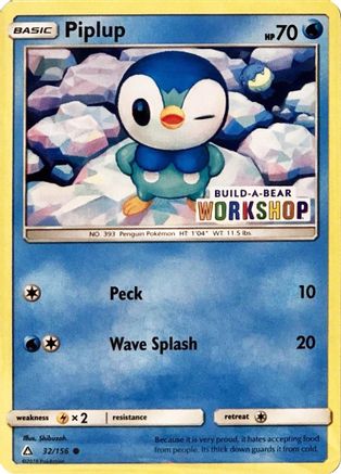 Piplup - 32/156 (Build-A-Bear Workshop Exclusive) (32) [Miscellaneous Cards & Products]