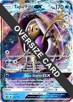 Tapu Fini GX - 39a/147 (39a) [Jumbo Cards] Holofoil