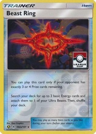 Beast Ring - 102a/131 (League Cup) (102a) [League & Championship Cards] Reverse Holofoil