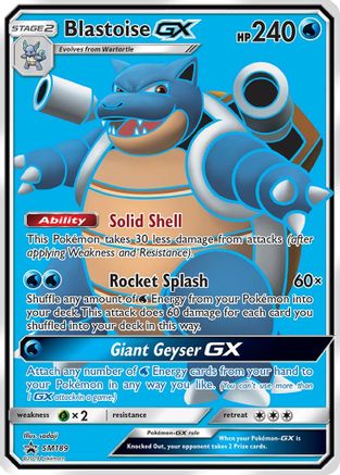 Blastoise GX - SM189 (SM189) [SM Promos] Holofoil